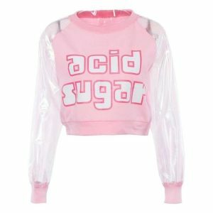 Acid Sugar Top: Y2K Fashion Meets Coquette Aesthetic & Grunge Style