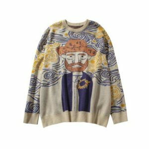 Artistic Soul Y2K Sweater: Embrace Coquette & Grunge Aesthetic Styles