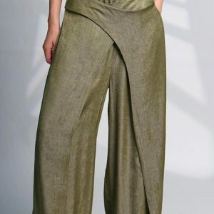 Asymmetrical Wide Leg Pants for Y2K Fashion & Grunge Aesthetic Outfits