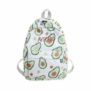 Avocado Backpack: Y2K Fashion Essential for Coquette & Grunge Aesthetics