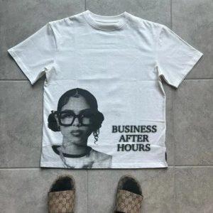 Business After Hours Tee: Y2K Fashion with Coquette & Grunge Aesthetic