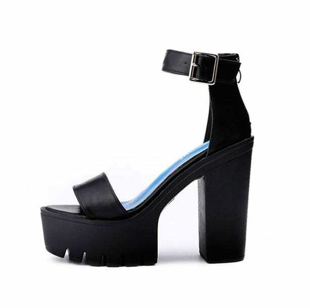 Chic Chunky High Heels for Y2K Fashion, Grunge Aesthetic & Cute Outfits