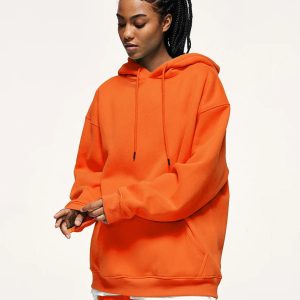 Colorful Y2K Basic Pullover Hoodie - Cute Tops for Coquette & Grunge Aesthetic