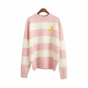 Coquette Aesthetic Moon Sweater - Y2K Fashion Cute Top for Fall