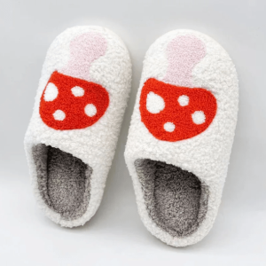 Coquette Aesthetic Mushroom Slippers | Y2K Fashion Cute Tops & Styles