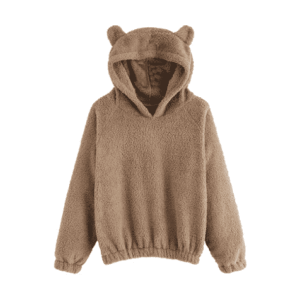 Coquette Aesthetic Teddy Bear Hoodie | Y2K Fashion & Cute Tops