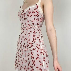 Coquette Cherry Mini Dress - Y2K Aesthetic Cute Top for Stylish Outfits