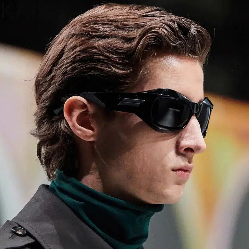 Cyberpunk Warrior Sunglasses - Y2K Fashion Statement for Aesthetic Looks