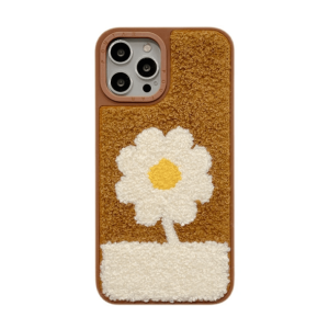 Daisy Plush Y2K Aesthetic iPhone Cover - Cute Coquette & Grunge Style