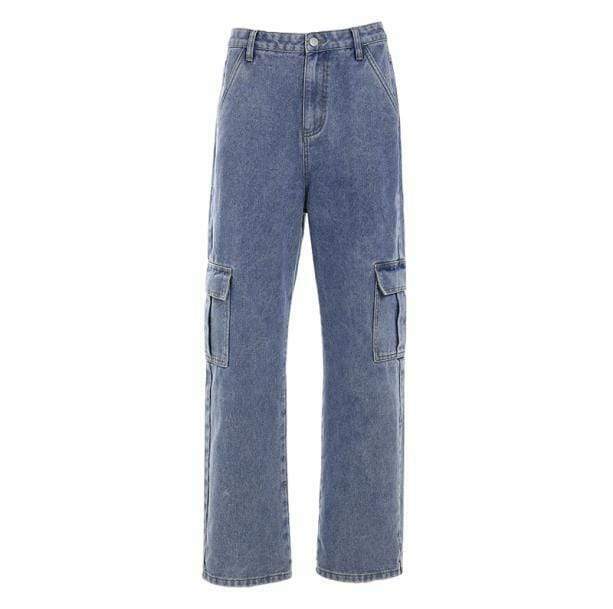 Deep Pocket Y2K Jeans: Grunge Aesthetic & Coquette Style Essential