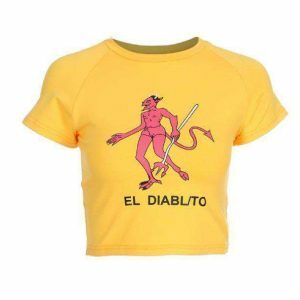 Devil Graphic Tee - Y2K Fashion, Grunge Aesthetic, Cute Tops