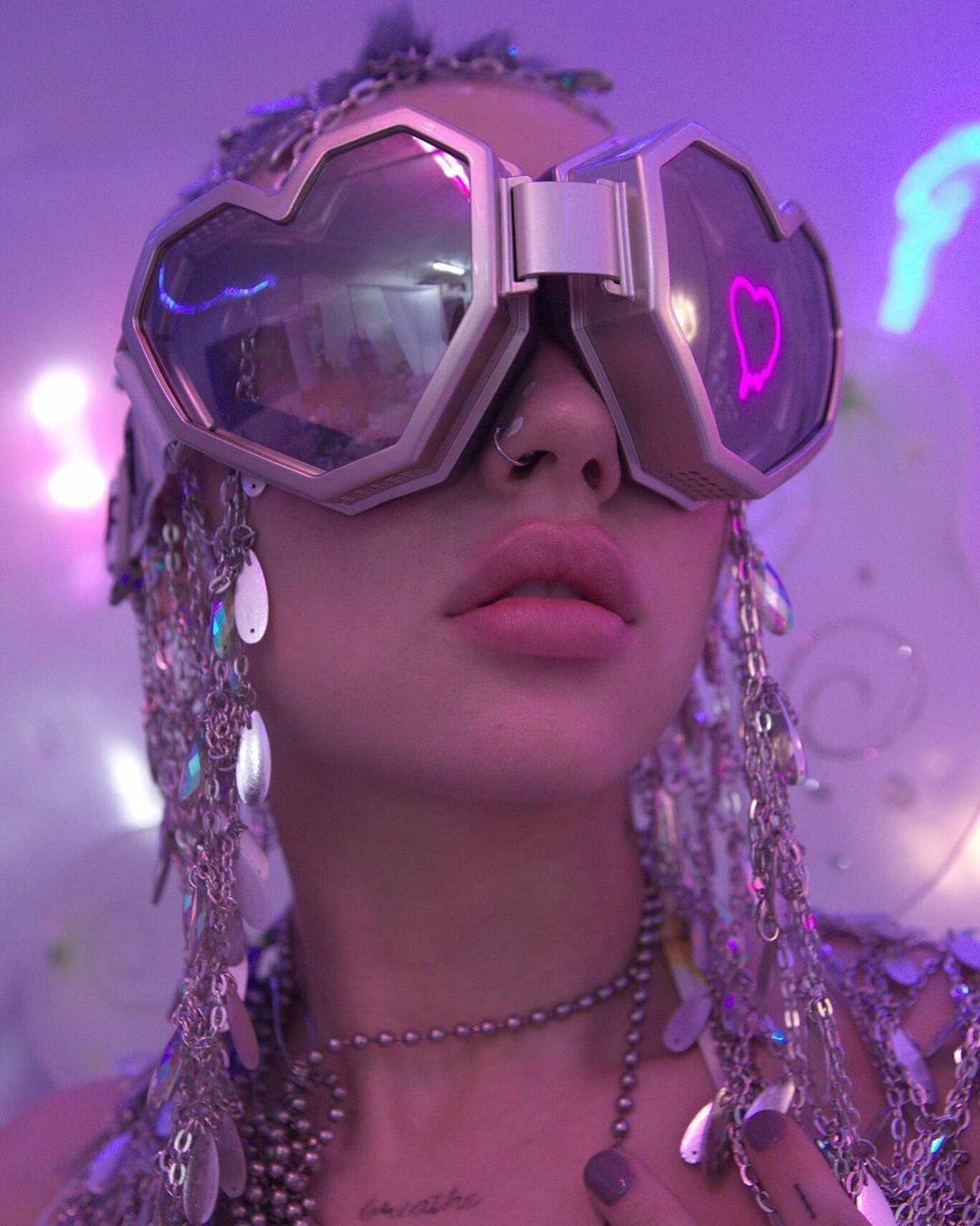 Disco Cowgirl Oversized Y2K Party Sunglasses for Aesthetic Looks