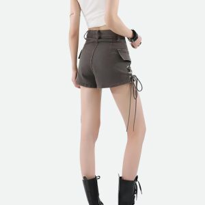 Fairy Grunge Aesthetic Cargo Skirt - Y2K Fashion Cute Tops & Styles