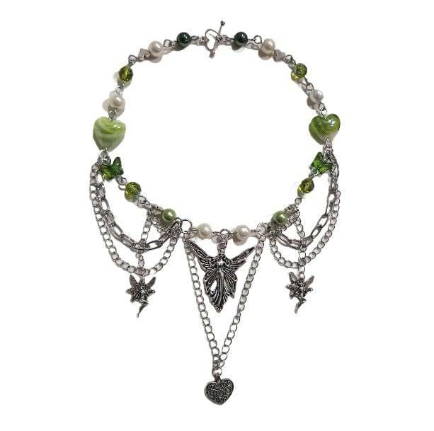 Fairycore Y2K Necklace: Cute Aesthetic Jewelry for Coquette & Grunge Styles