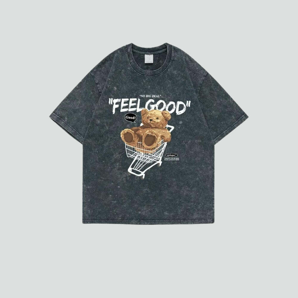 Feel Good Tee: Y2K Fashion Essential for Coquette & Grunge Aesthetics