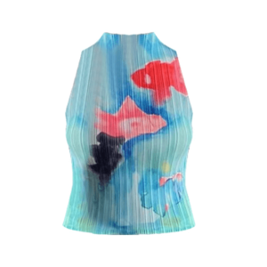 Fish In The Sea Top - Y2K Fashion Cute Top for Coquette & Grunge Aesthetic