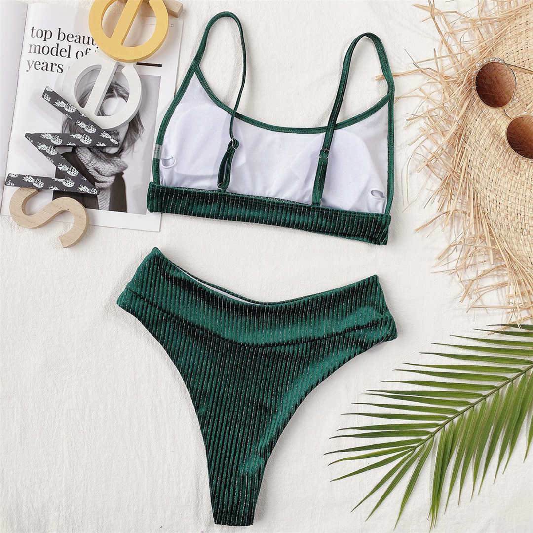 Forest Velvet Swimsuit - Y2K Aesthetic, Cute Tops & Grunge Style