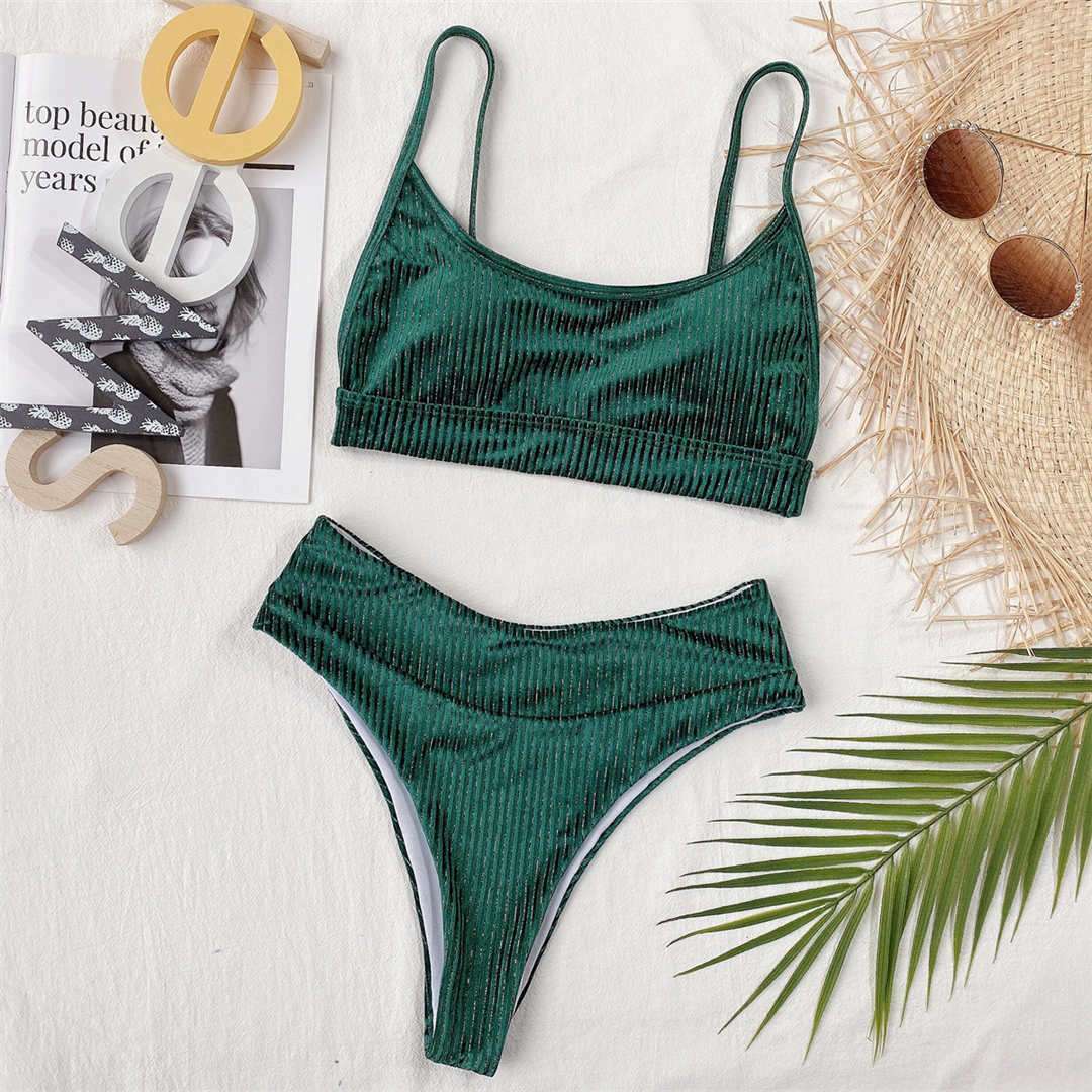 Forest Velvet Swimsuit - Y2K Aesthetic, Cute Tops & Grunge Style