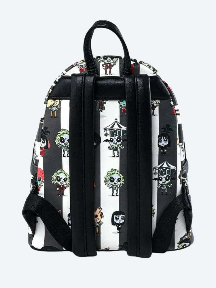 Goth Beetlejuice Backpack | Y2K Aesthetic, Grunge Style, Cute Tops