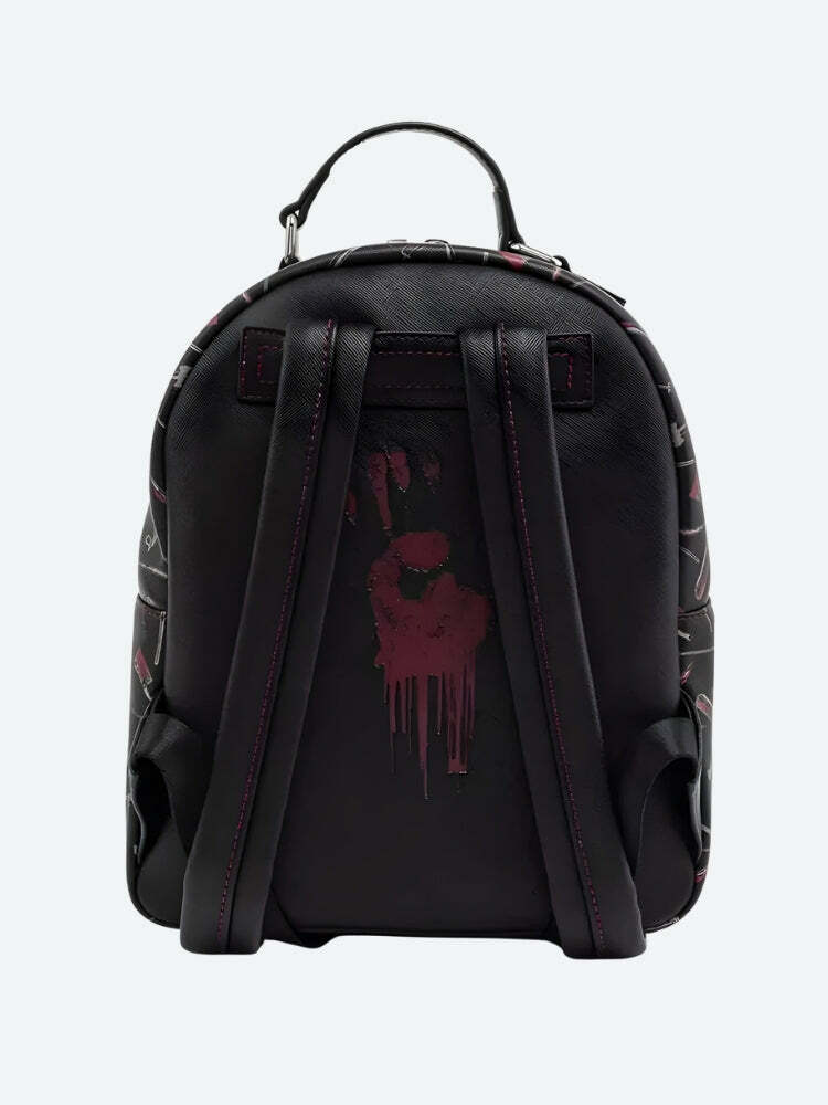 Goth Friday the 13th Y2K Backpack - Grunge Aesthetic & Cute Tops Style