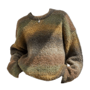 Gradient Retro Sweater - Y2K Fashion Essential for Coquette & Grunge Aesthetics