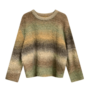 Gradient Retro Sweater - Y2K Fashion Essential for Coquette & Grunge Aesthetics