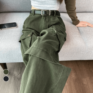 Grassy Green Cargo Skirt: Y2K Fashion, Grunge Aesthetic, Cute Tops