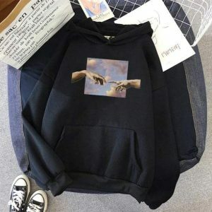 Hands Of God Hoodie - Y2K Fashion, Grunge Aesthetic, Cute Tops