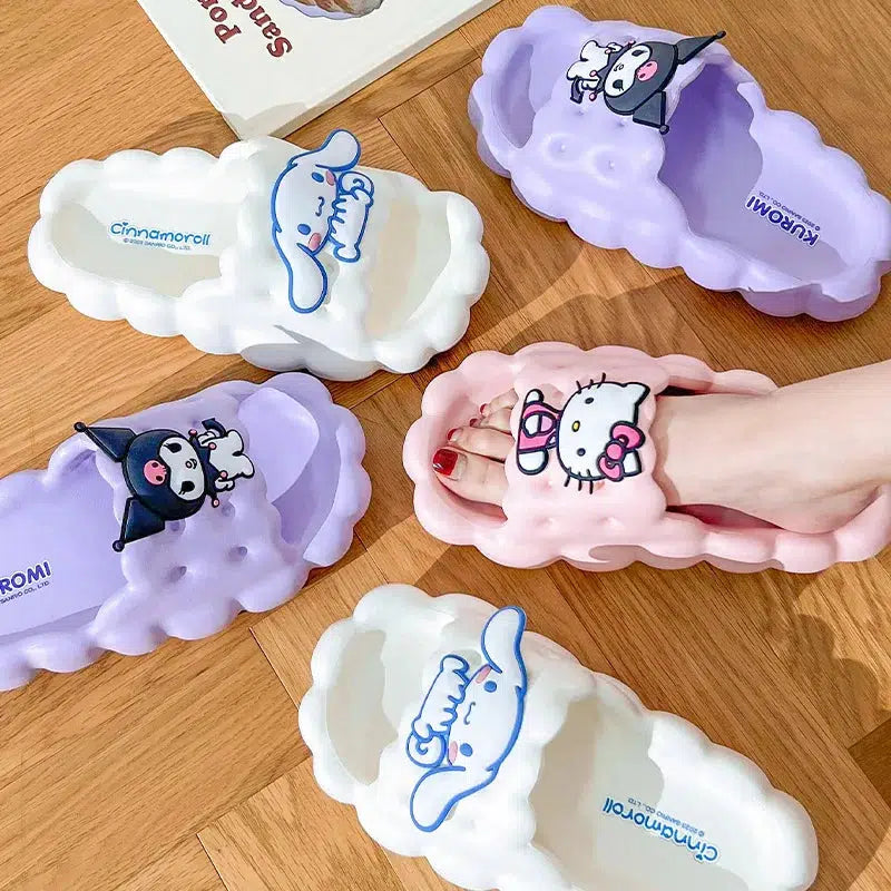 Hello Kitty Cloud Slippers - Y2K Aesthetic Cute Tops & Cozy Footwear