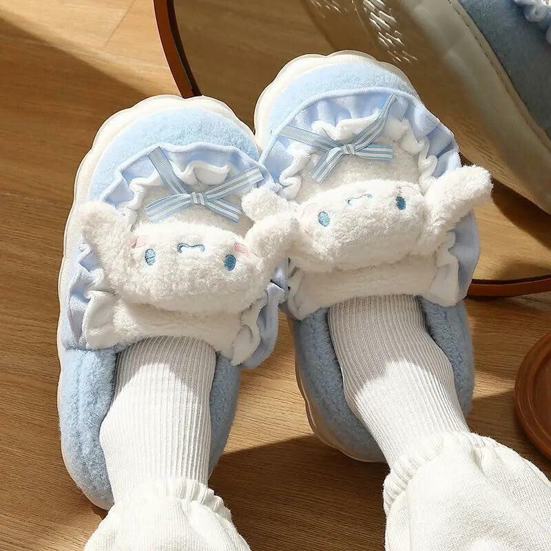 Hello Kitty Y2K Slippers: Cute Pastel Goth Footwear for Aesthetic Vibes