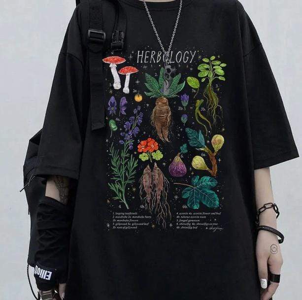 Herbology T-Shirt: Y2K Aesthetic, Cute Tops, Grunge & Coquette Style