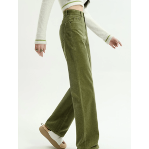 High Waist Corduroy Pants - Y2K Fashion Essential for Grunge & Coquette Aesthetic