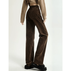 High Waist Corduroy Pants - Y2K Fashion Essential for Grunge & Coquette Aesthetic