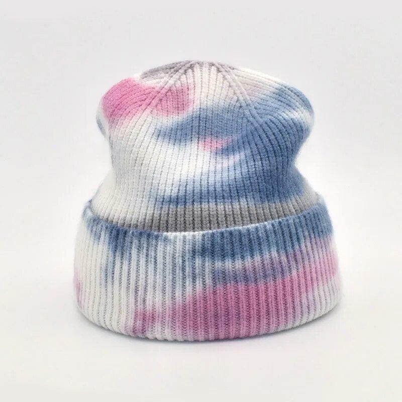 Indie Tie Dye Beanie - Y2K Fashion Essential for Coquette & Grunge Aesthetics