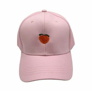 Just Peachy Cap: Y2K Aesthetic Hat for Cute Outfits & Grunge Style