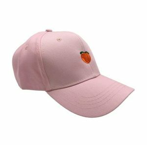 Just Peachy Cap: Y2K Aesthetic Hat for Cute Outfits & Grunge Style