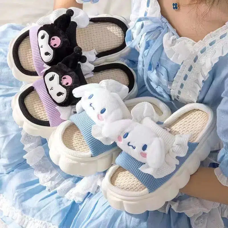 Kawaii Sanrio Slippers - Y2K Aesthetic Cute Tops & Cozy Footwear