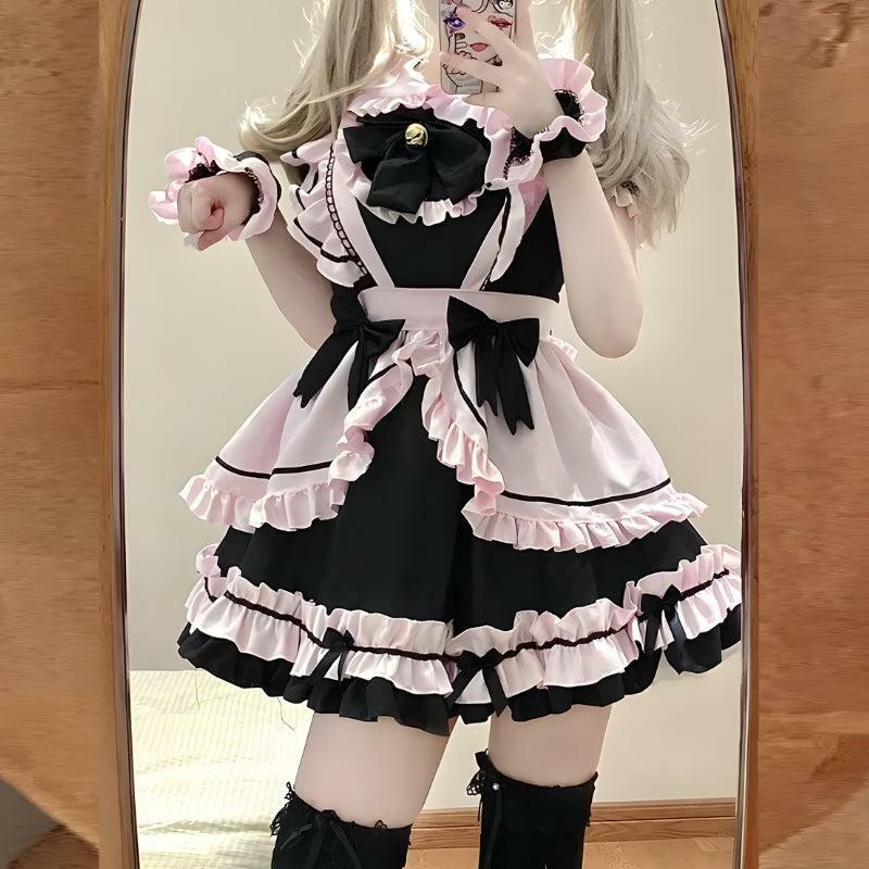 Kawaii Y2K Mini Dress - Cute Pastel Goth & Coquette Aesthetic Outfit