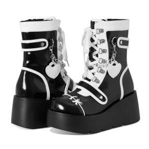 Kawaii Y2K Platform Boots for Grunge & Coquette Aesthetic Outfits