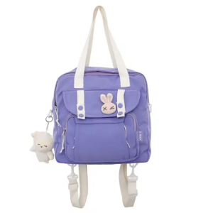 Kawaii Y2K School Backpack: Cute Pastel Goth & Coquette Aesthetic Style