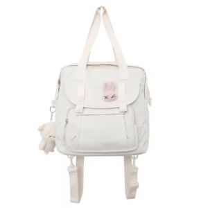 Kawaii Y2K School Backpack: Cute Pastel Goth & Coquette Aesthetic Style