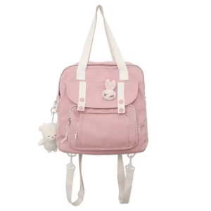 Kawaii Y2K School Backpack: Cute Pastel Goth & Coquette Aesthetic Style