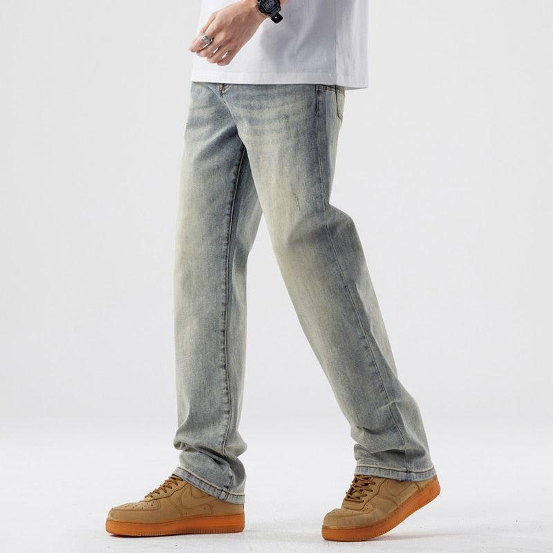 Light Wash Y2K Straight Leg Jeans - Grunge Aesthetic & Cute Tops Style