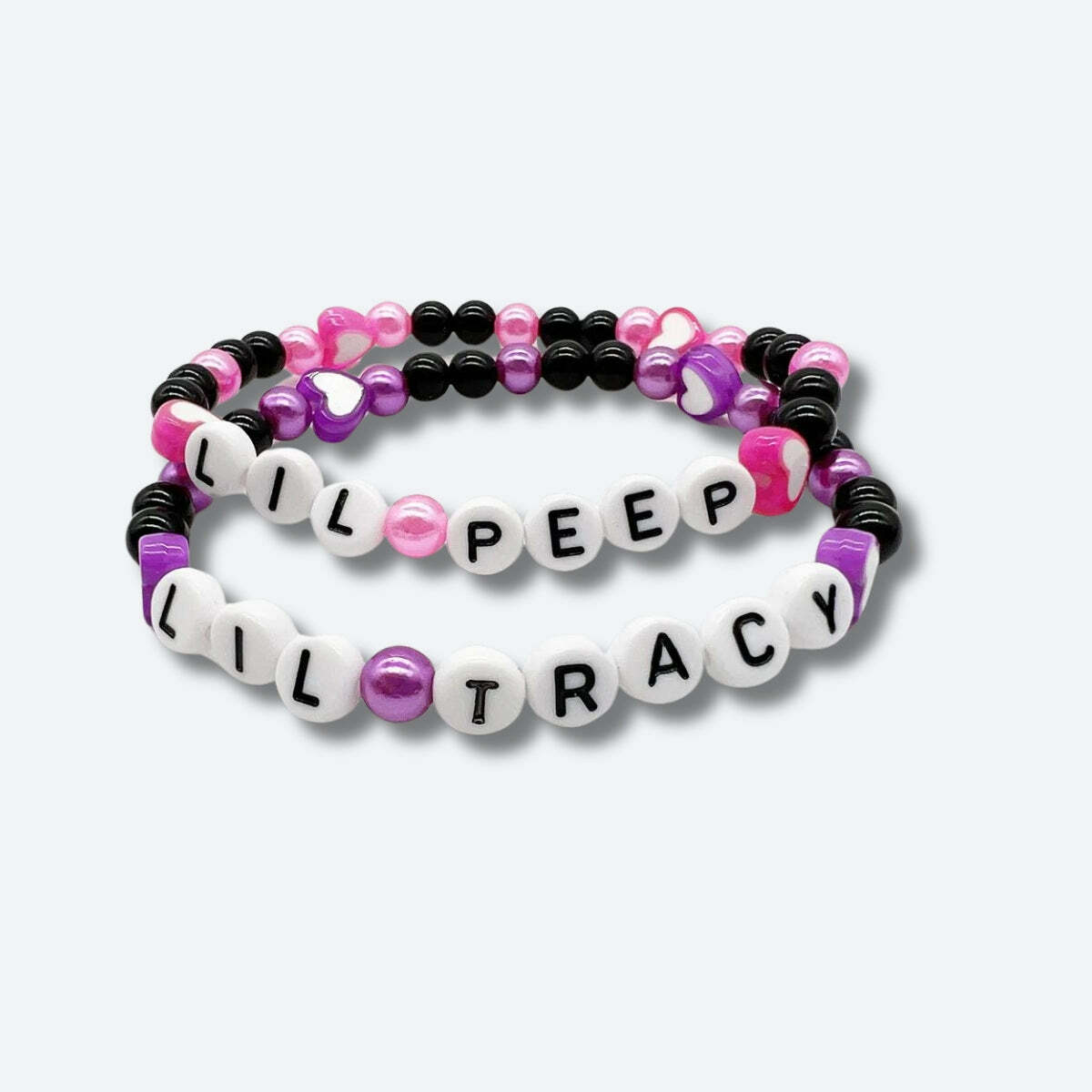 Lil Peep & Tracy Y2K Bracelet - Grunge Aesthetic Jewelry for Trendy Looks