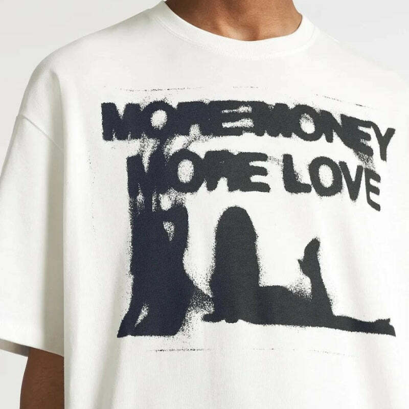 More Money More Love Y2K Tee - Cute Tops for Coquette & Grunge Aesthetic