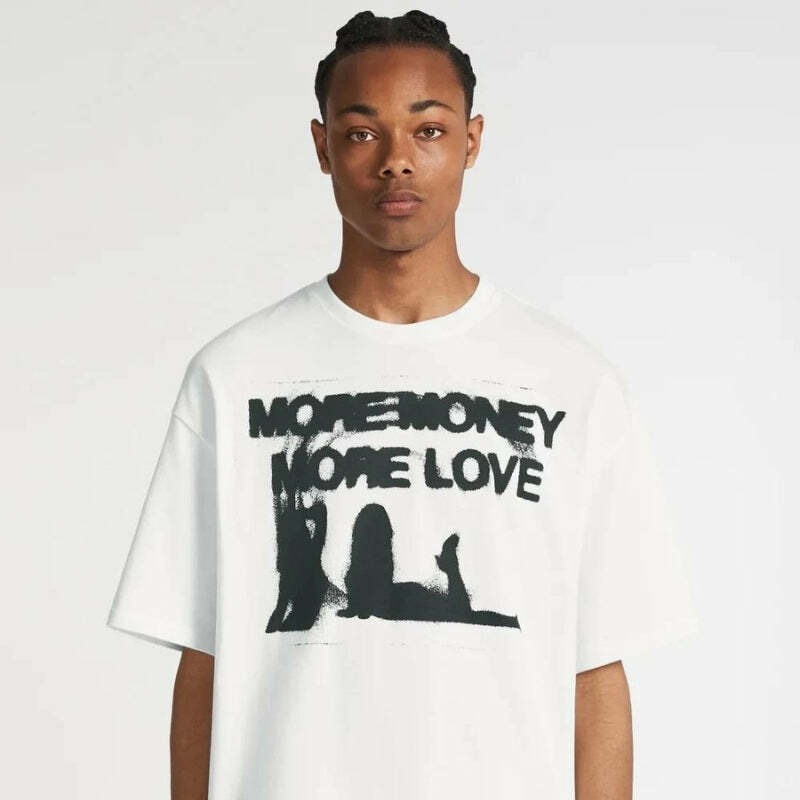 More Money More Love Y2K Tee - Cute Tops for Coquette & Grunge Aesthetic