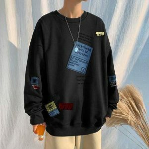 Never Look Back Y2K Sweatshirt - Grunge Aesthetic & Coquette Style