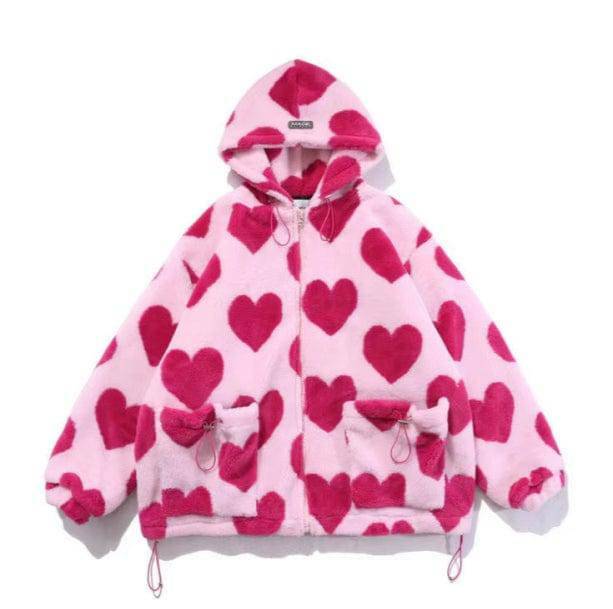 Pink Sweetheart Jacket - Y2K Fashion with Coquette Aesthetic Vibes