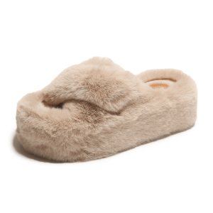 Plushy Platform Slippers for Y2K Fashion: Cute & Comfy Aesthetic Footwear