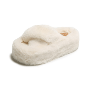 Plushy Platform Slippers for Y2K Fashion: Cute & Comfy Aesthetic Footwear